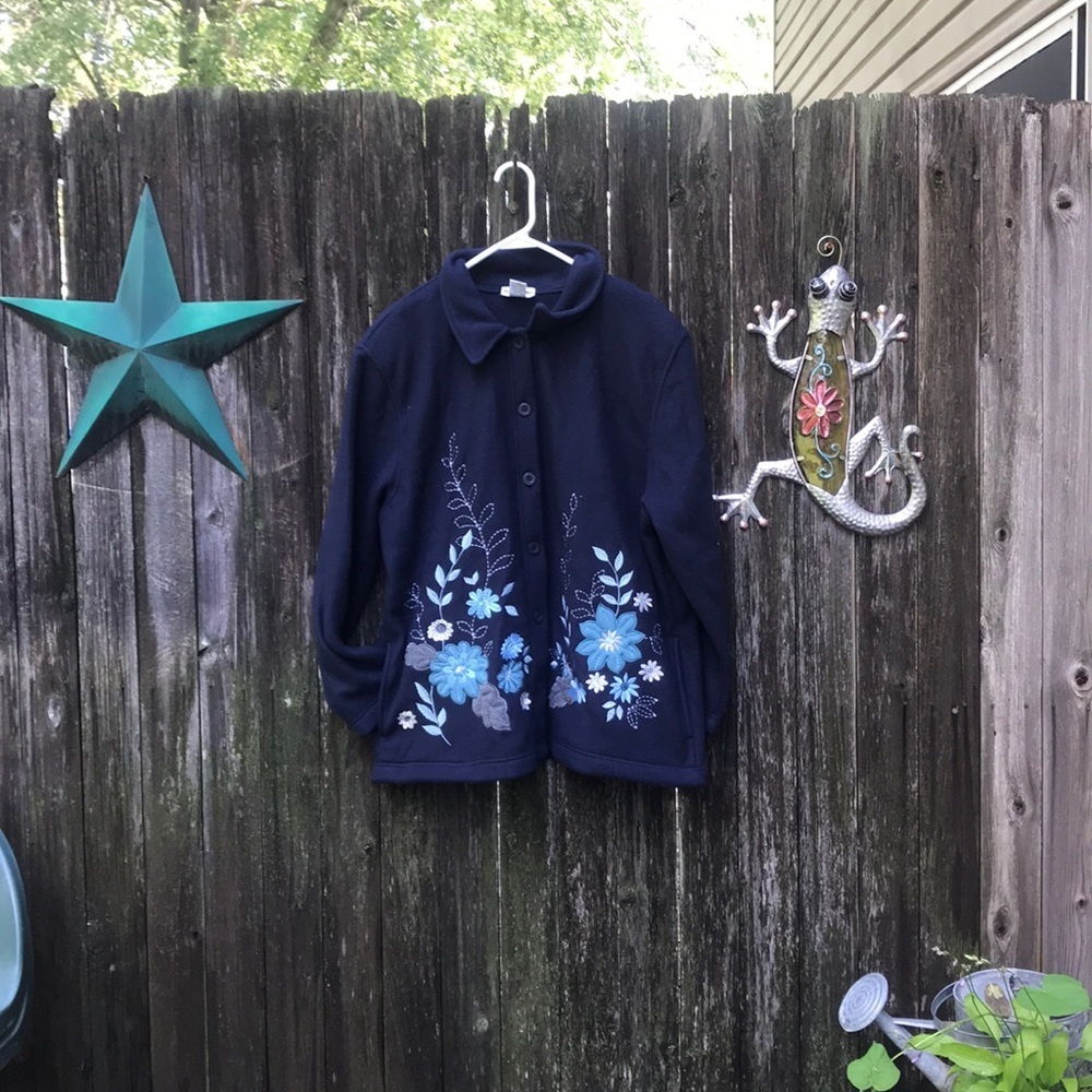 Alfred Dunner Fleece Jacket Large. New